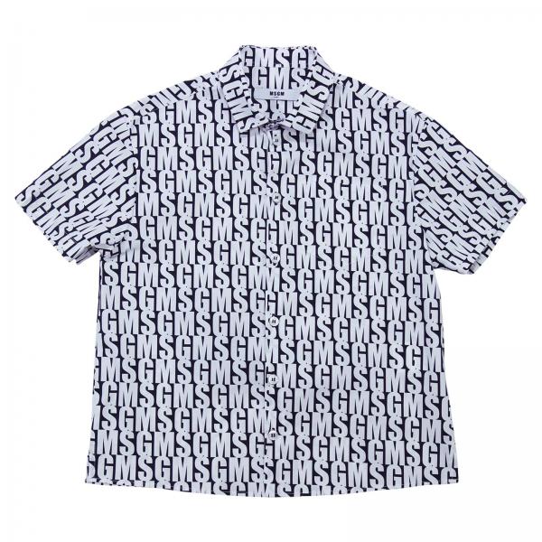 Msgm Kids Outlet: shirt for boys - White | Msgm Kids shirt 018567 ...