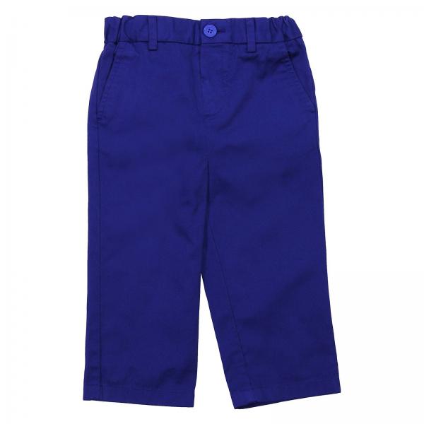 Burberry Infant Outlet: pants for baby - Blue | Burberry Infant pants ...