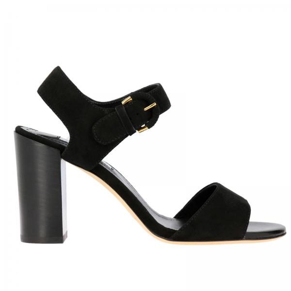 TOD'S: heeled sandals for woman - Black | Tod's heeled sandals ...