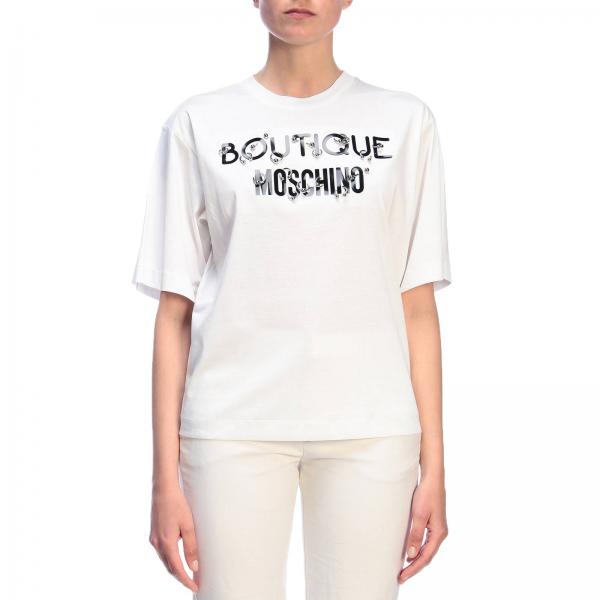 Boutique Moschino Outlet: T-shirt women - White | T-Shirt Boutique ...