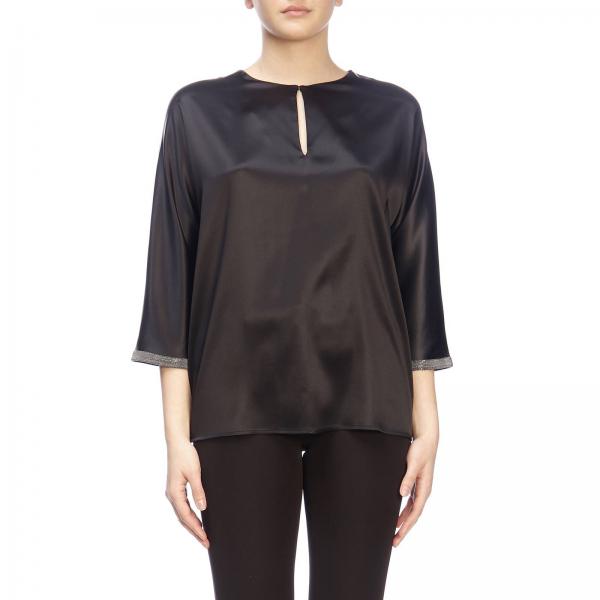 Fabiana Filippi Outlet: top for woman - Black | Fabiana Filippi top ...