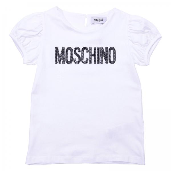 Moschino Kid Outlet: t-shirt for boys - White | Moschino Kid t-shirt ...