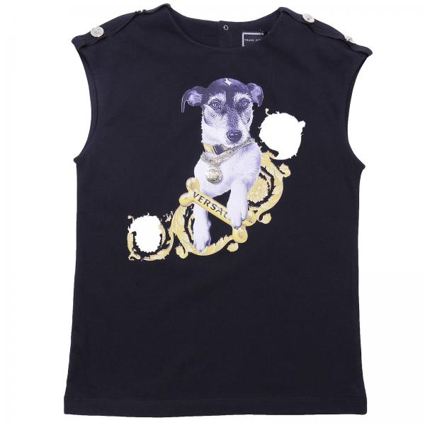 Young Versace Outlet: vest for girls - Black | Young Versace vest ...
