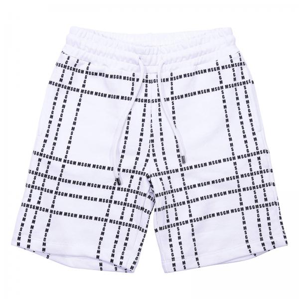 Msgm Kids Outlet: Shorts kids | Shorts Msgm Kids Kids White | Shorts ...