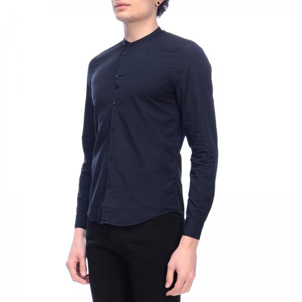 Camicia Alla Collo Con Coreana Lino Basic In Dondup trdQsh