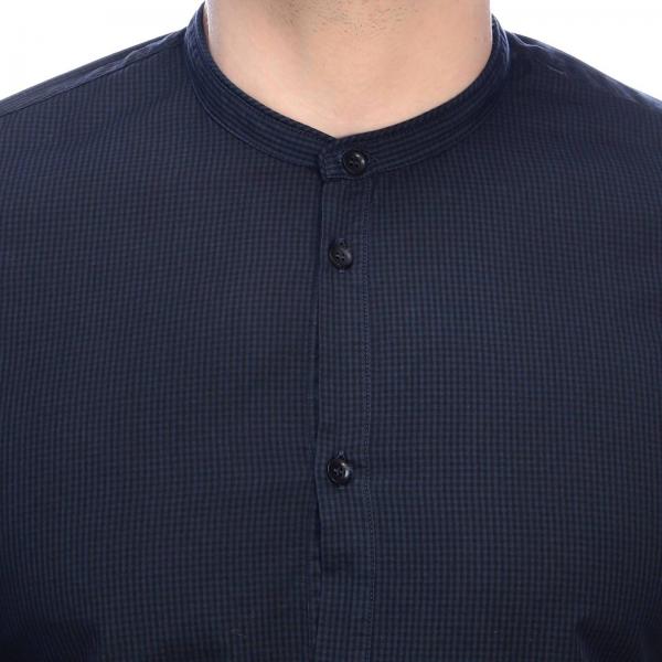 Camicia Alla Collo Con Coreana Lino Basic In Dondup trdQsh