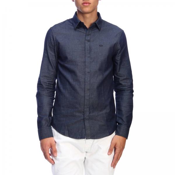 armani exchange denim shirt