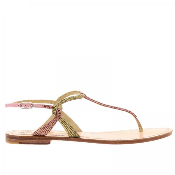 Maliparmi Outlet: flat sandals for woman - Pink | Maliparmi flat ...