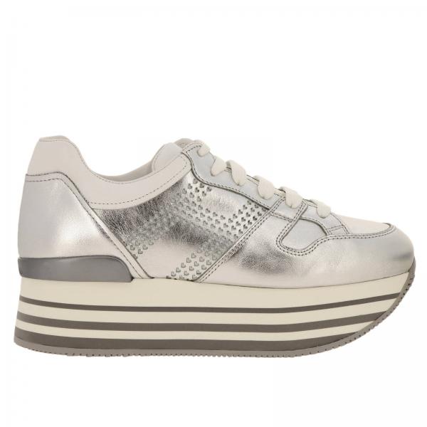 Hogan Outlet: Sneakers women - Silver | Sneakers Hogan HXW2830BO30 I81 ...