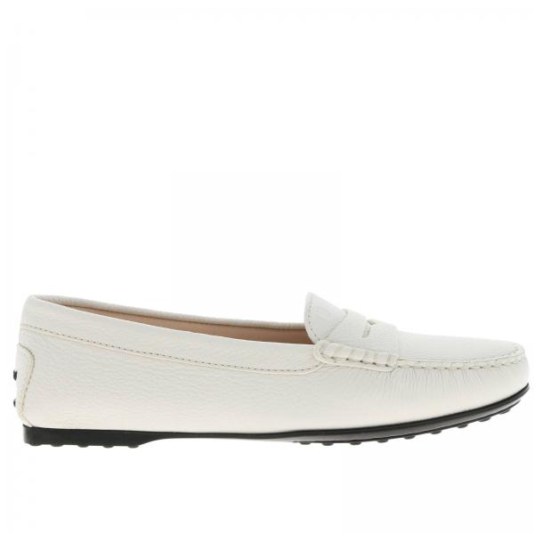 ladies white backless loafers