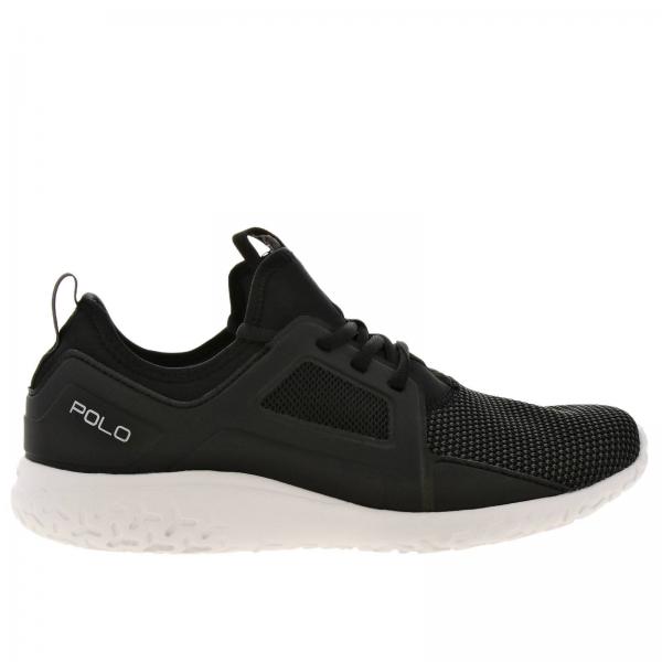 Polo Ralph Lauren Outlet: Sneakers men - Black | Sneakers Polo Ralph ...