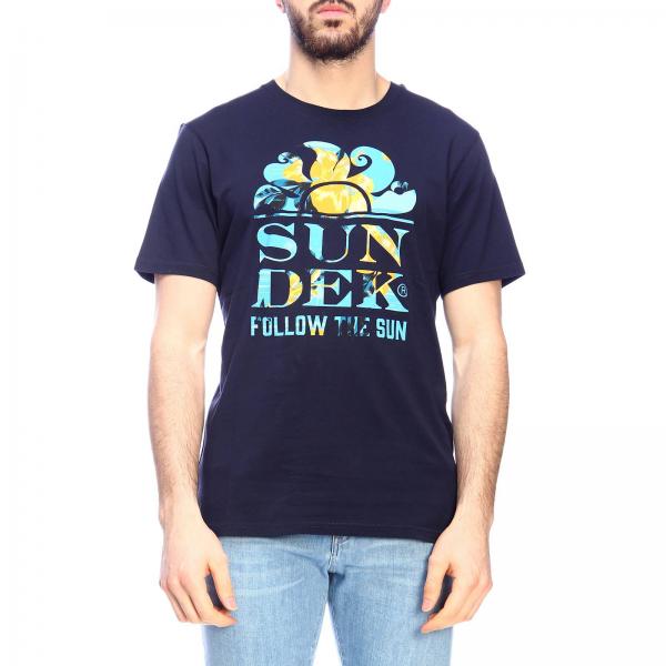 Sundek Outlet: T-shirt men - Navy | T-Shirt Sundek M026TEJ78FH GIGLIO.COM