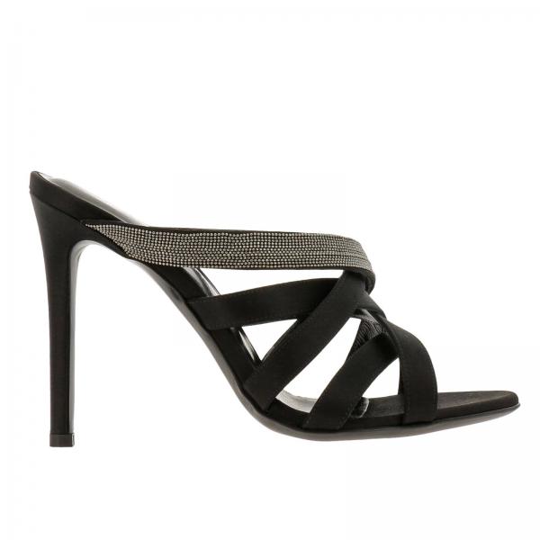 Fabiana Filippi Outlet: Heeled sandals women - Black | Heeled Sandals ...