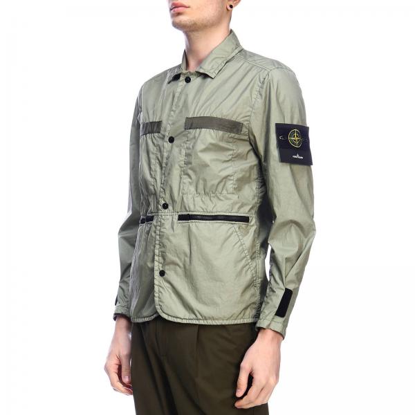 Stone Island Outlet: Jacket men | Jacket Stone Island Men Sage | Jacket ...