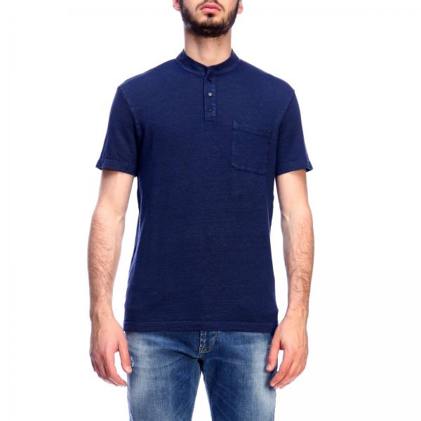 Daniele Fiesoli Outlet: T-shirt men - Blue | T-Shirt Daniele Fiesoli DF ...