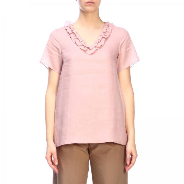 blush pink shirt women