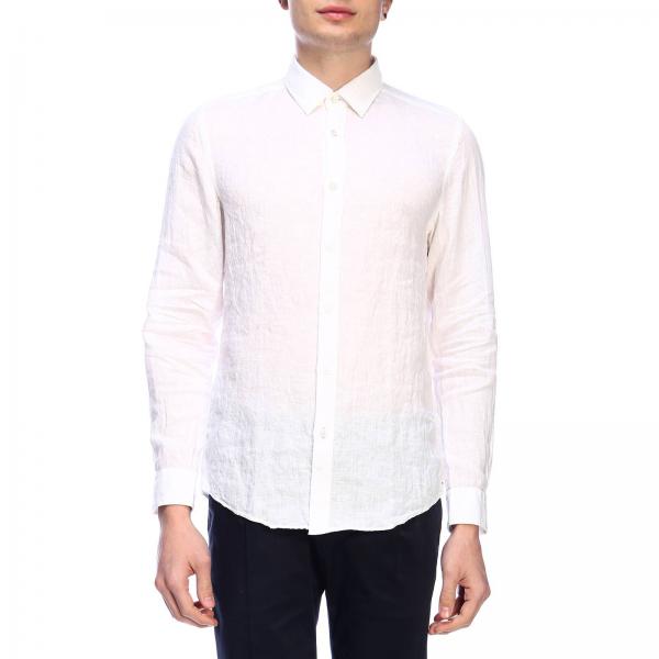 Hugo Boss Outlet: Shirt men - White | Shirt Hugo Boss 10195323 LUKAS ...