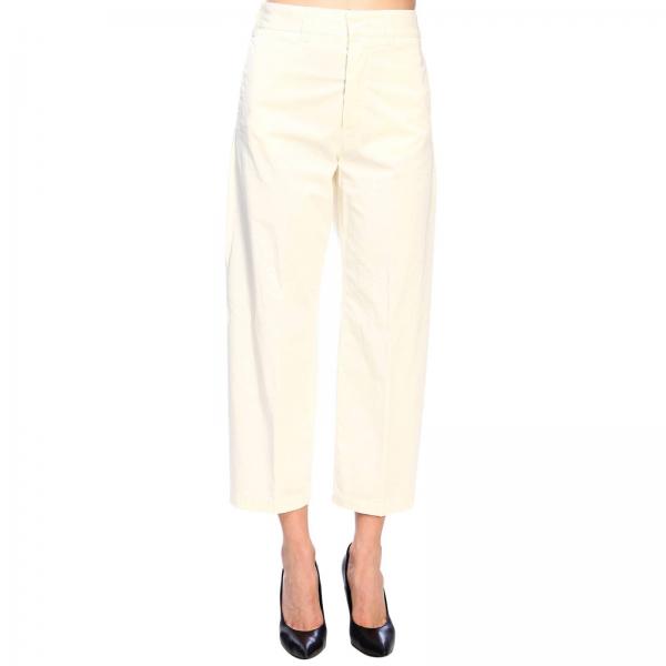 Department 5 Outlet: Pants women - White | Pants Department 5 D18P51 ...