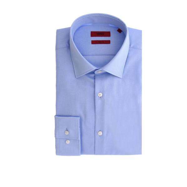 Hugo Boss Outlet: shirt for man - Blue 1 | Hugo Boss shirt 10190160 ...