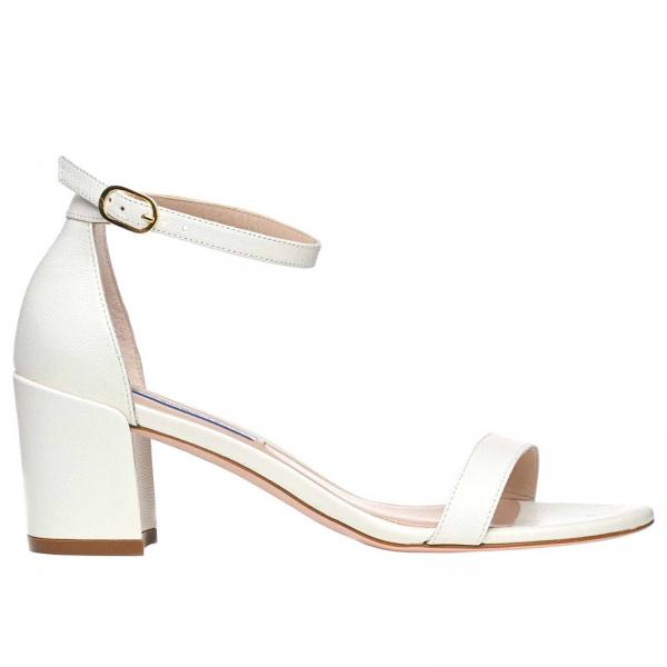 Stuart Weitzman Outlet: flat sandals for woman - White | Stuart ...