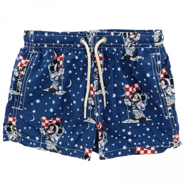 Costume JEAN LIGHTING MICKEY SPACE JOU MC2 Saint Barth a boxer con stampa di Topolino all over