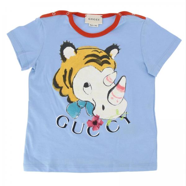 GUCCI tshirt for boys Sky Blue Gucci tshirt 548094 XJAIH online