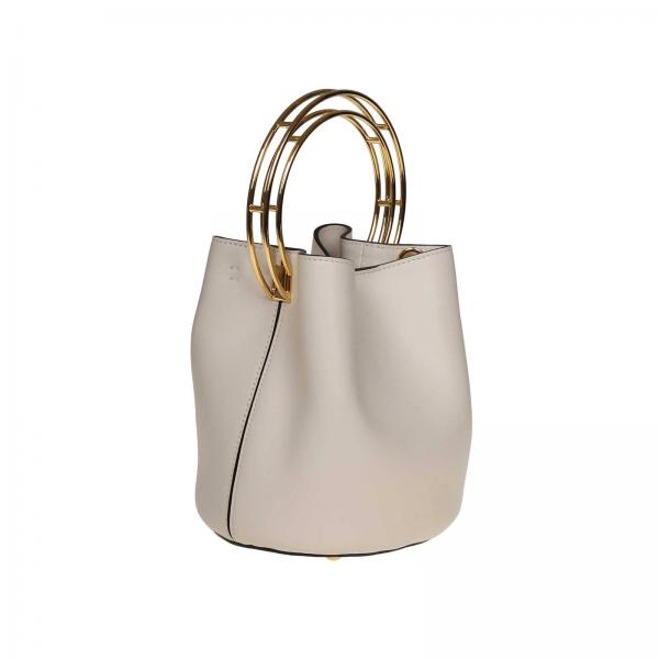 Pelle Liscia Metallo In Tote Pannier Con Borse Donna Scmpu09t24lv589 MarniBorsa Rigido Manico f7vb6yIYg