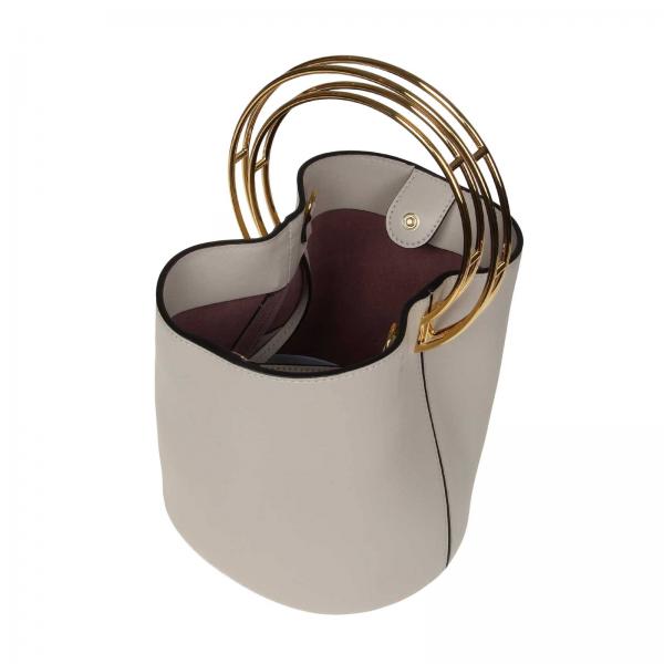 Pelle Liscia Metallo In Tote Pannier Con Borse Donna Scmpu09t24lv589 MarniBorsa Rigido Manico f7vb6yIYg