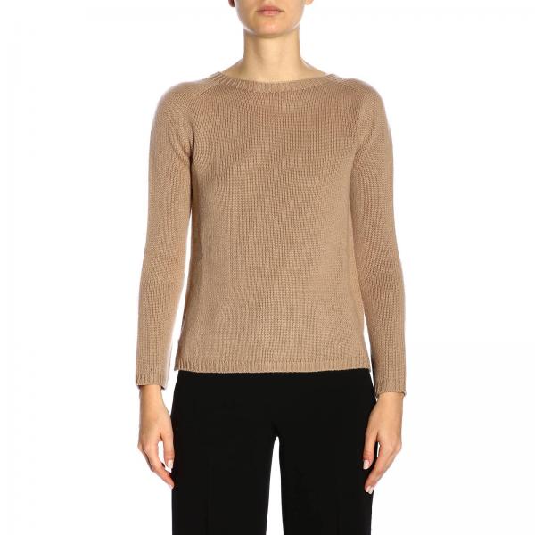 S Max Mara Outlet: Sweater women - Camel | S Max Mara sweater 93660299 ...