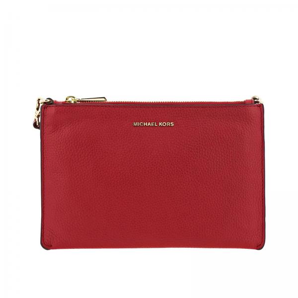 Borsa mini a pochette Michael Michael Kors in pelle martellata con logo