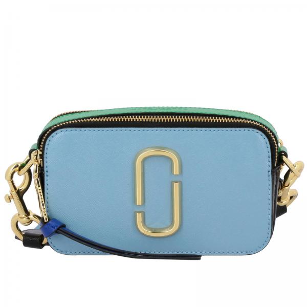 Borsa Camera bag in pelle saffiano con maxi graffetta metallica by Marc Jacobs