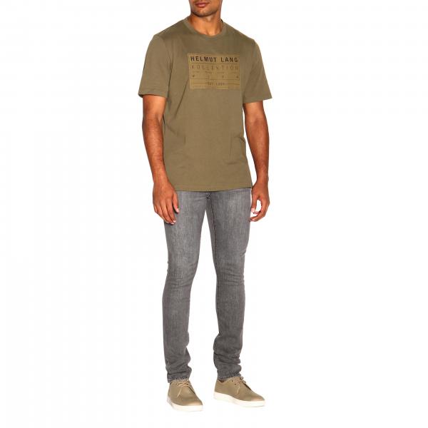 LangA Uomo Con J04hm513 Maniche Helmut Logo Corte shirt T l3TcFJK1