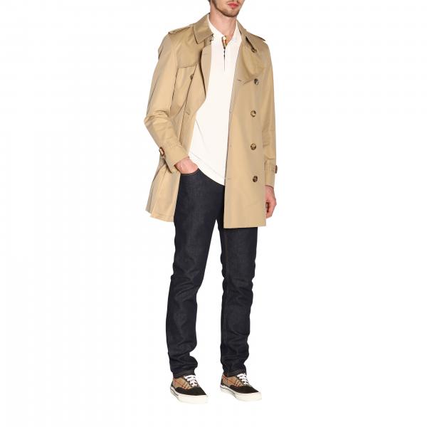 Burberry Outlet: Trench coat men | Trench Coat Burberry Men Beige ...