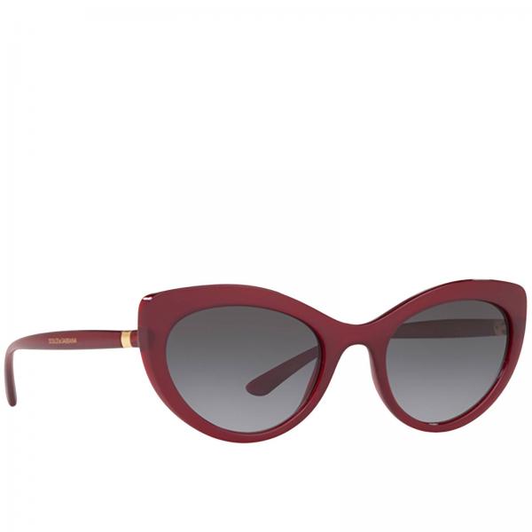 Dolce & Gabbana Outlet: sunglasses for woman - Burgundy | Dolce ...