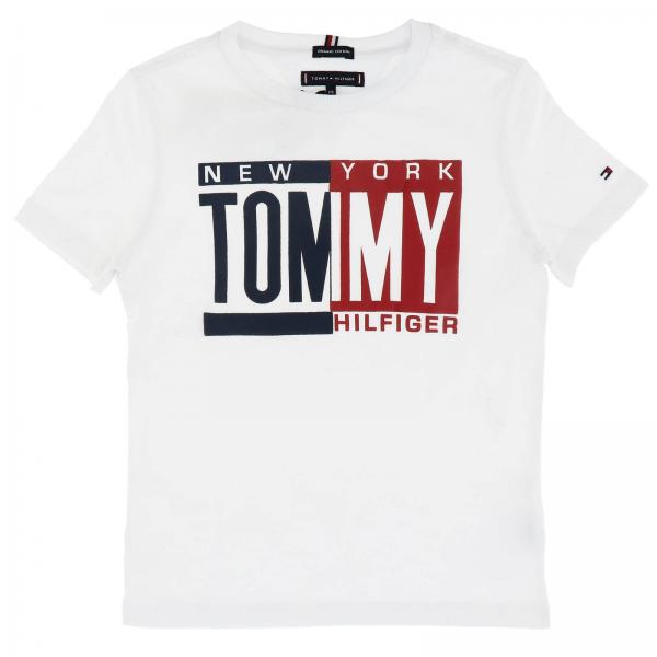 strijd verrassing Oorlogszuchtig Tommy Hilfiger Outlet: t-shirt for boys - White | Tommy Hilfiger t-shirt  KB0KB04994 online on GIGLIO.COM