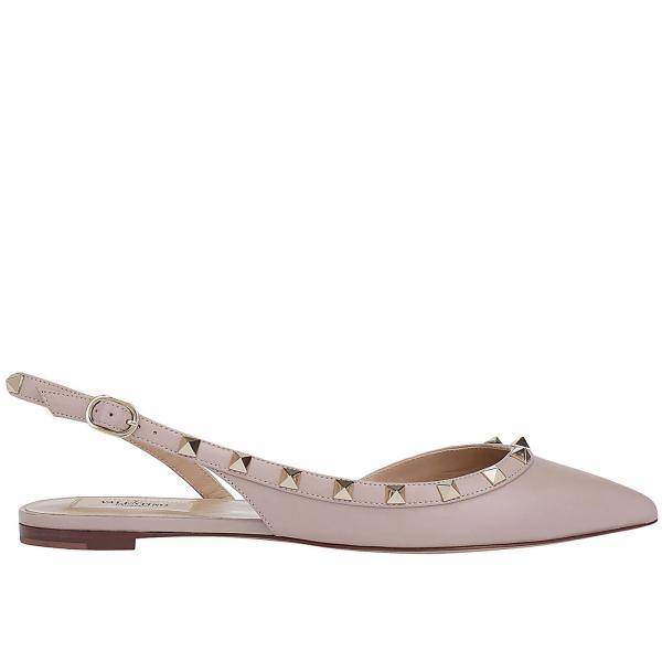 valentino rockstud spike flat