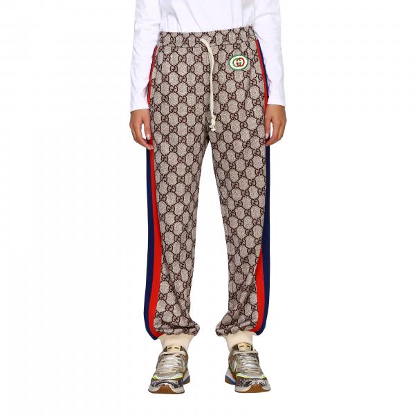 GUCCI: Pants women | Pants Gucci Women Ebony | Pants Gucci 580580 XJBGT ...