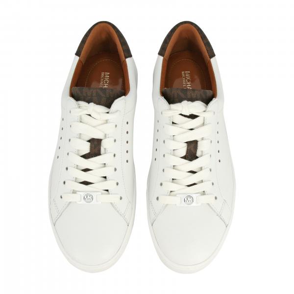 Pelle Sneakers In Donna 43s7irfs3l Michael Kors BiancoStringata Pk8XOnw0