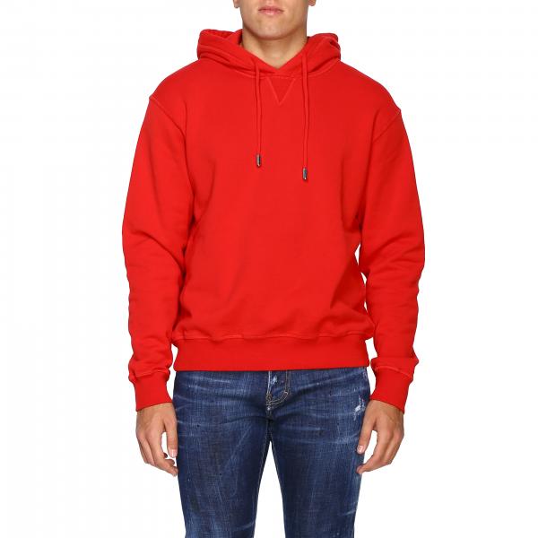 Dsquared2 Outlet: Sweatshirt men - Red | Sweatshirt Dsquared2 ...