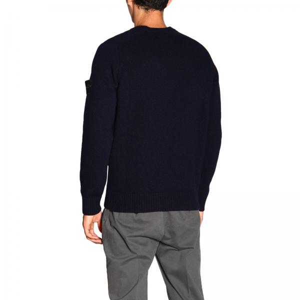 STONE ISLAND jumper for men Blue Stone Island jumper 552A3 online