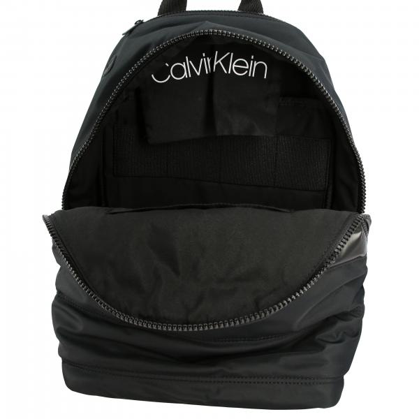 Calvin Klein Outlet: nylon backpack with tone-on-tone maxi logo ...