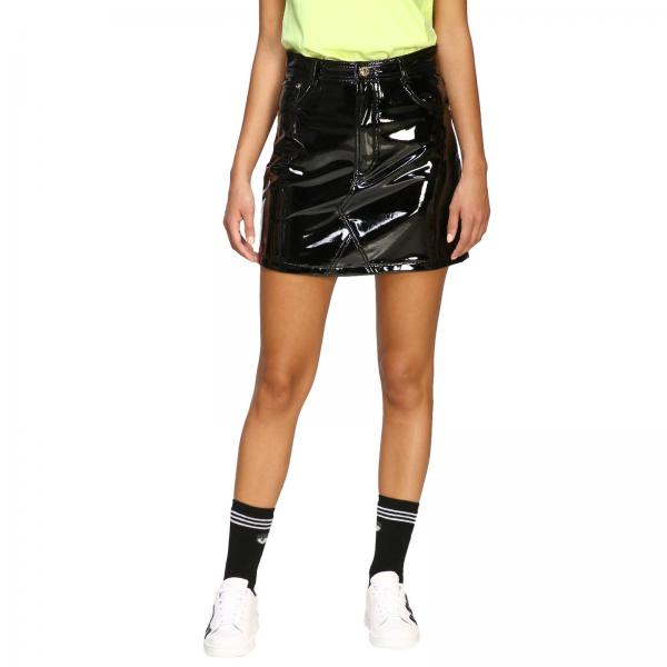 Chiara Ferragni Outlet: shiny skirt - Black | Chiara Ferragni skirt ...