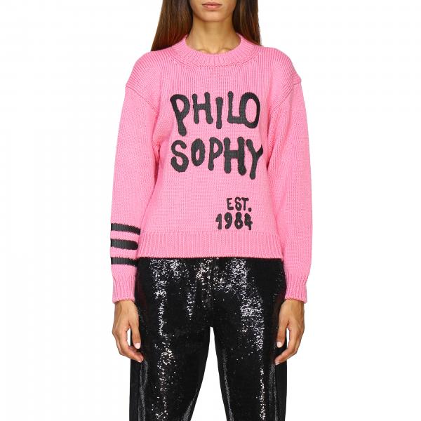 philosophy pink sweater