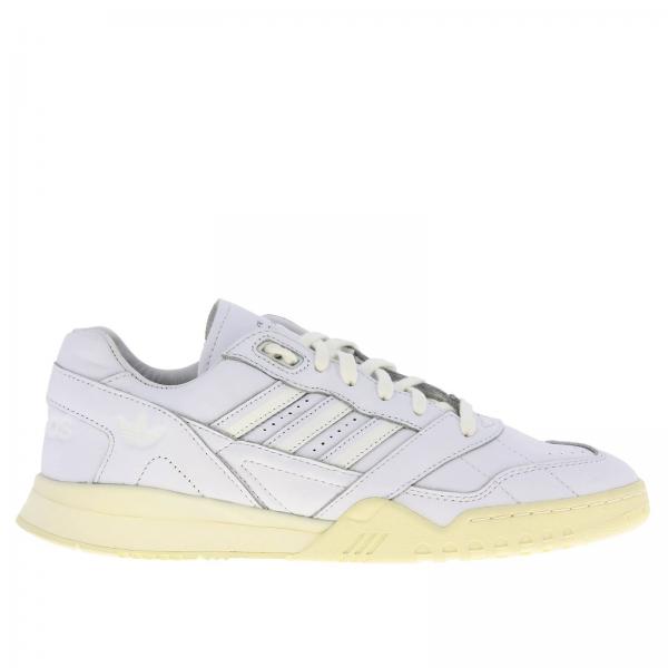 Adidas Originals Outlet: leather sneakers - White | Adidas Originals sneakers EE6331 online on 