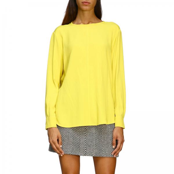 Tela Outlet Camicia donna Camicia Tela Donna Giallo Camicia Tela
