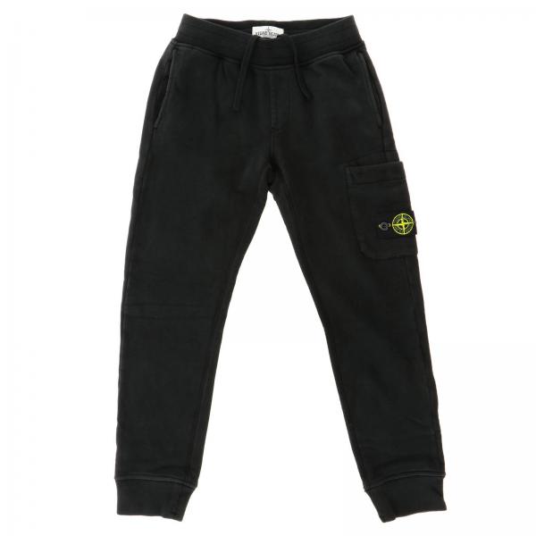 Stone Island Junior Outlet: trousers for boy - Black | Stone Island ...