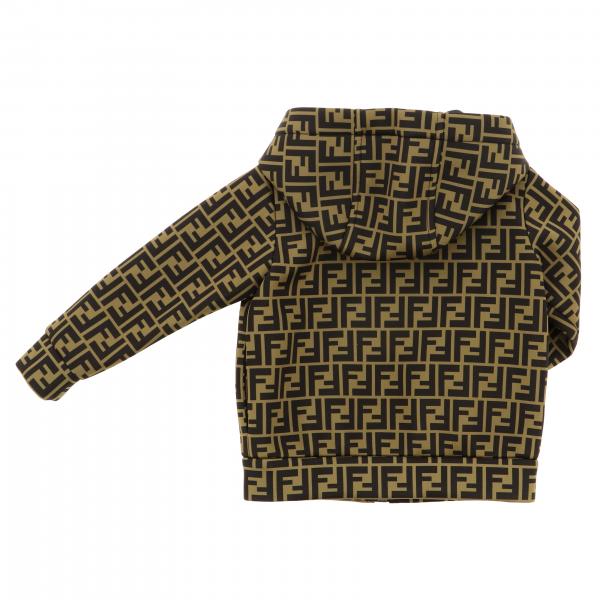 FENDI jacket for boys Brown Fendi jacket JMA148 A8LG online on
