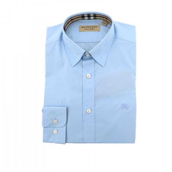 Burberry Outlet: Shirt men - Blue | Shirt Burberry 8008704 GIGLIO.COM