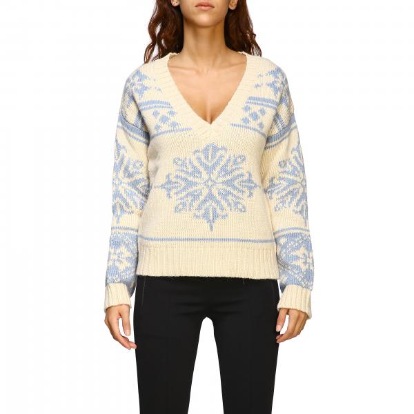 Semicouture Outlet: jumper for women - Gnawed Blue | Semicouture jumper