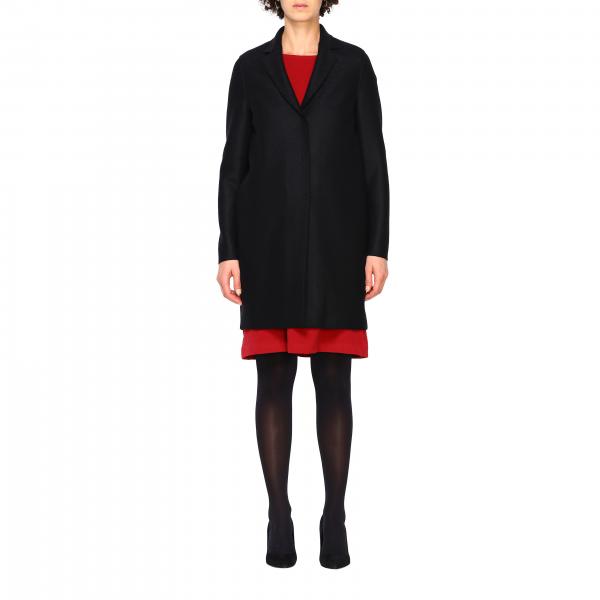 Harris Wharf London Outlet: coat for woman - Black | Harris Wharf ...